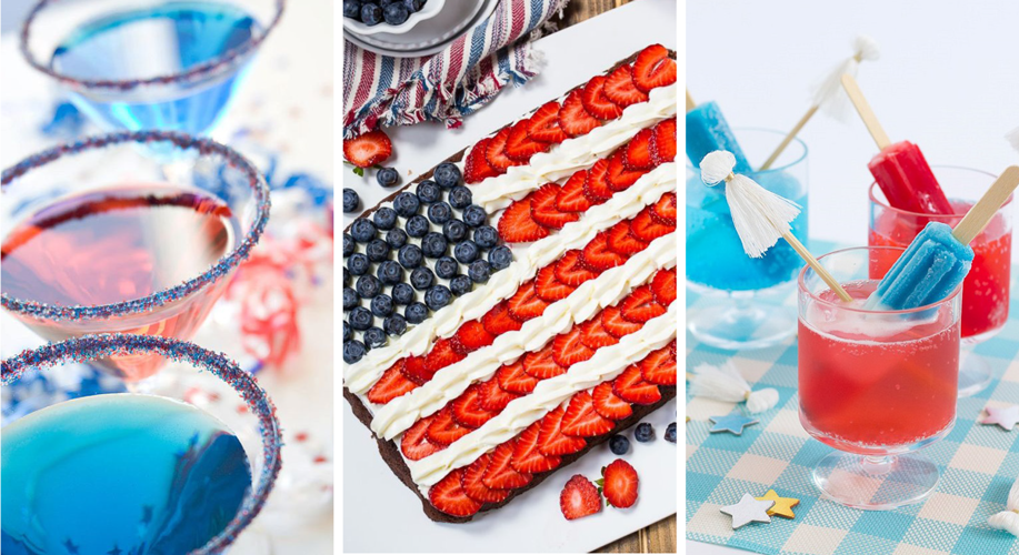 RED, WHITE and BLUE - HAPPY BIRTHDAY AMERICA